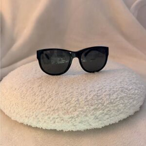 CHANEL Black Cat-Eye Sunglasses with Dark Lenses